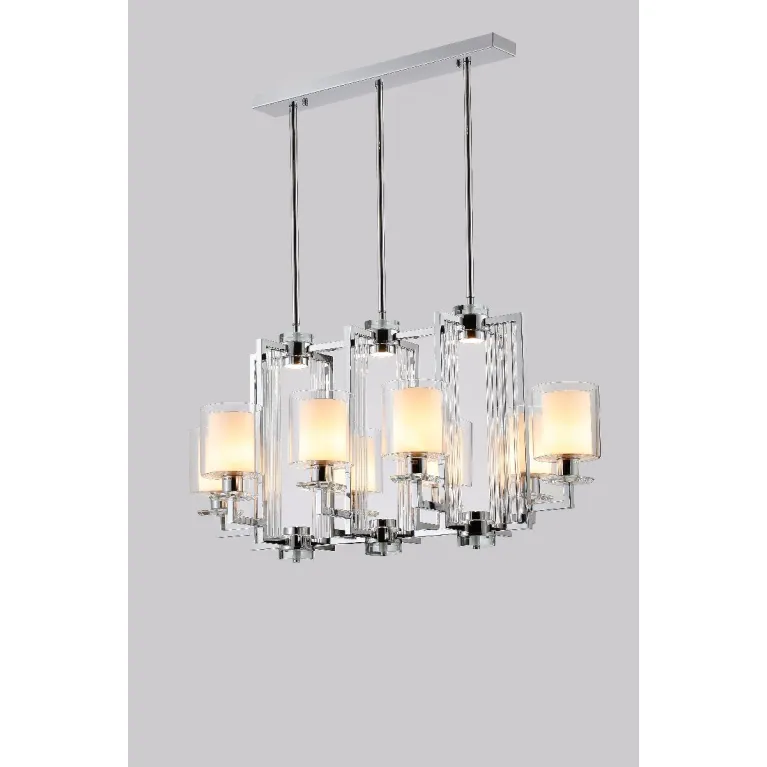Подвесная люстра iLamp King RM6201-8P CR+CL