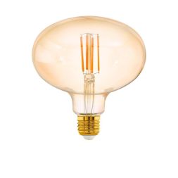 Лампа светодиодная диммируемая филаментная Eglo E27 4W 2200K янтарная 12596