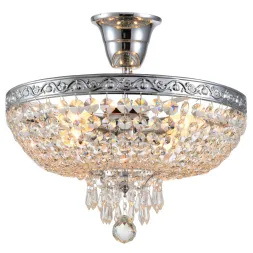 Люстра на штанге Natali Kovaltseva ROCOCO 81407/4C CHROME