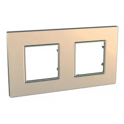 Рамка 2-постовая Schneider Electric Unica Quadro MGU6.704.56