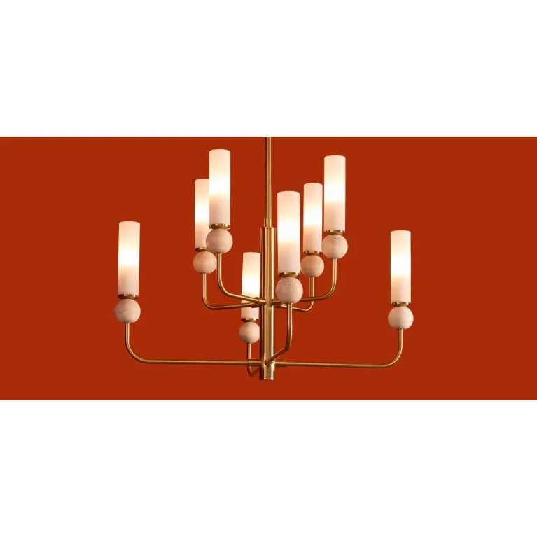 Люстра на штанге Freya Sunspot FR5482CL-08BS