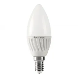 Лампа светодиодная Voltega E14 6,5W 4000К матовая VG1-C2E14cold6W-C 5716