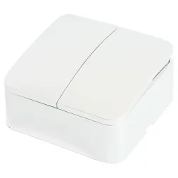 Выключатель двухклавишный Stekker София MSW10-20-01 49289