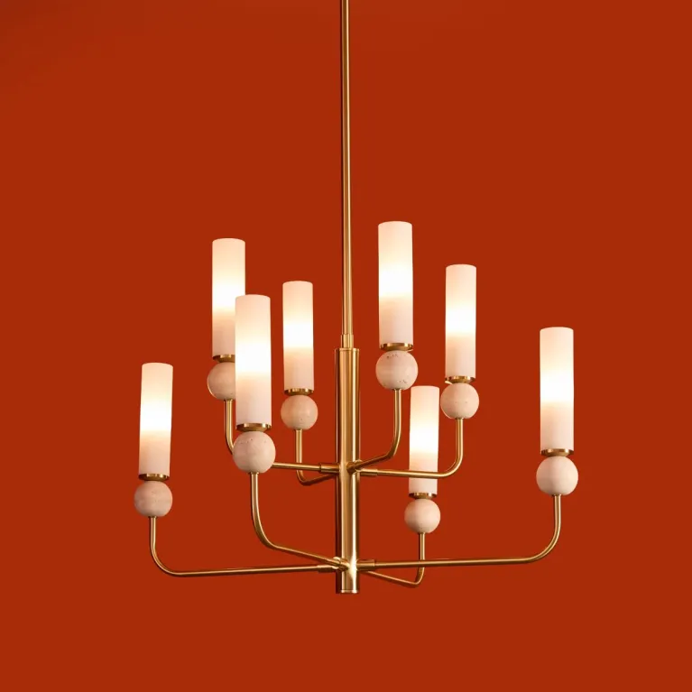 Люстра на штанге Freya Sunspot FR5482CL-08BS