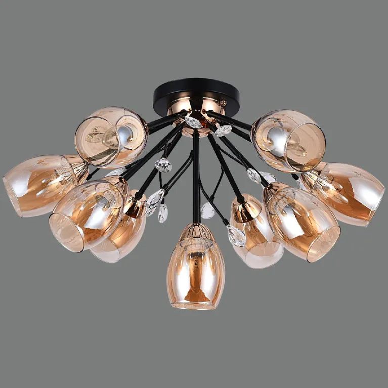 Потолочная люстра Illumico IL1284-10CPA-29 BK GD