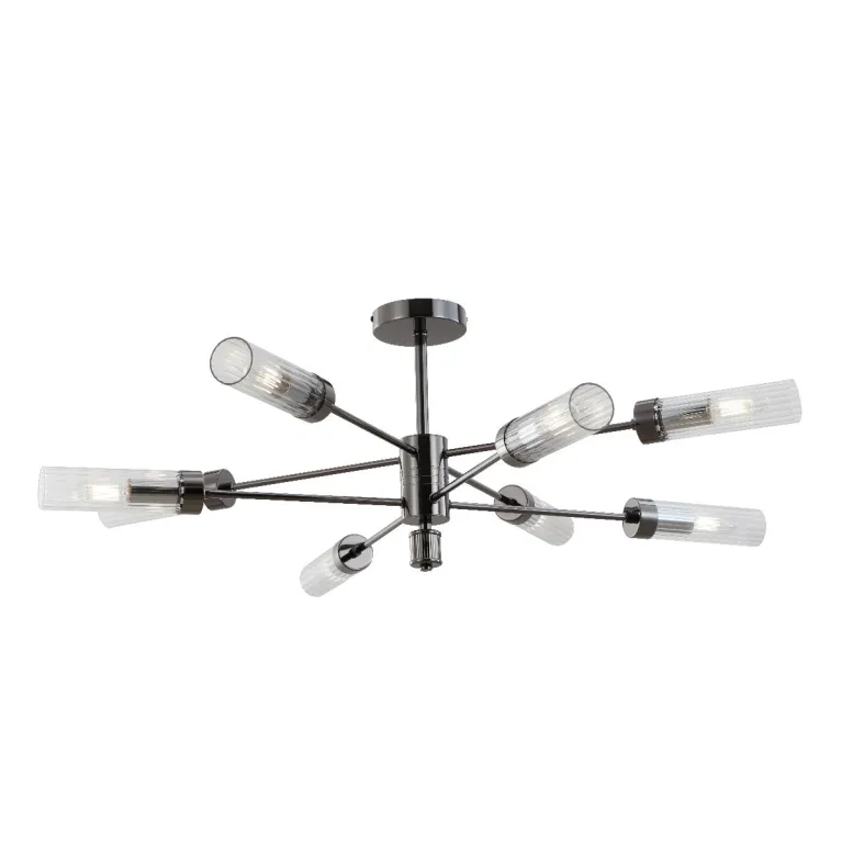 Люстра на штанге iLamp Evolution 15609-8 AN+CL