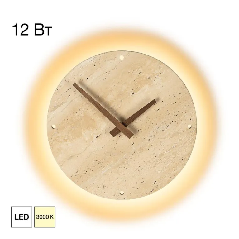 Настенный светильник с часами Citilux Mares CL246015