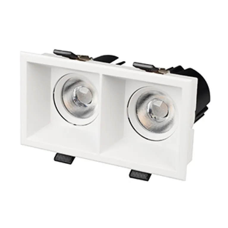 Карданный светильник Arlight MS-FLOW-BUILT-S157x85-2x12W Day4000 (WH, 38 deg, 230V) 055902