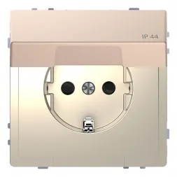Розетка Schneider Electric Merten D-Life 16A с/з и крышкой MTN2314-6051