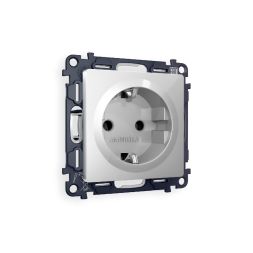 Комплект механизма розетки с/з на винтовых зажимах Ambrella Volt Alfa MA406010