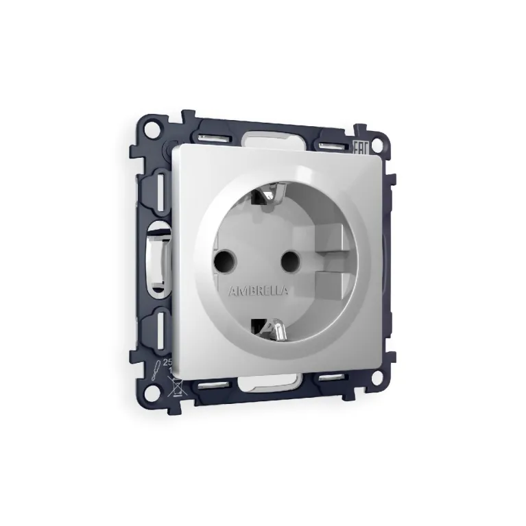 Комплект механизма розетки с/з со шторками Ambrella Volt Alfa MA407010