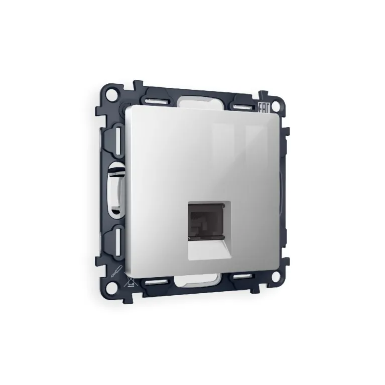 Комплект механизма компьютерной розетки RJ-45(8P8C) CAT6 со шторкой Ambrella Volt Alfa MA412010