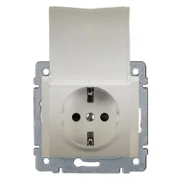 Розетка 2К+3 Legrand Galea Life 16A 250V с/з со шторками крышкой автоматические клеммы перламутр 771