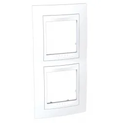 Рамка 2-постовая вертикальная Schneider Electric Unica Хамелеон MGU6.004V.18