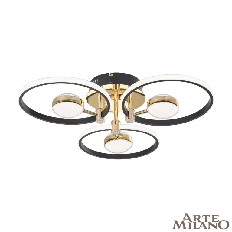 Потолочный светильник Arte Milano Ferrara 276140/3+3 BK/GD