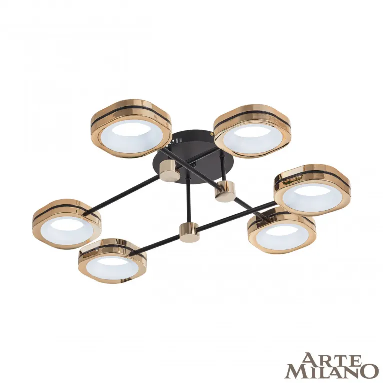 Потолочный светильник Arte Milano Ferrara 277999/6 BK/GD