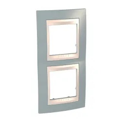 Рамка 2-постовая вертикальная Schneider Electric Unica Хамелеон MGU6.004V.565