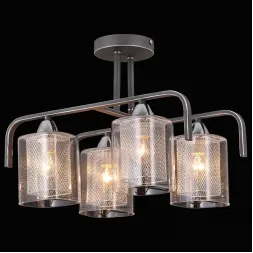 Потолочная люстра Natali Kovaltseva 75066/4C STAIN SILVER