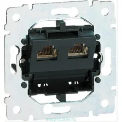 Розетка компьютерная 2хRJ45 Legrand Galea Life ISDN 775937
