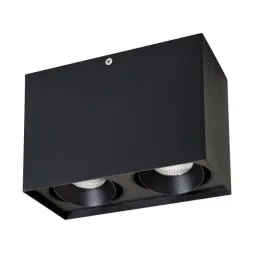 Потолочный светодиодный светильник Arlight SP-Cubus-S100x200BK-2x11W Warm White 40deg 023085(1) Потолочный светодиодный светильник Arlight SP-Cubus-S100x200BK-2x11W Warm White 40deg 023085(1)