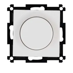 Универсальный диммер 3-500 Вт Led 3-250Вт HV - 500Вт с накладкой белый Jasmart G4012W-500RV