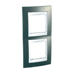 Рамка 2-постовая вертикальная Schneider Electric Unica Хамелеон MGU6.004V.824