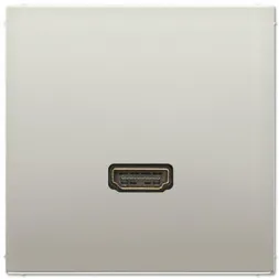 Аудио-разъем RCA/Stereo Jack (TRS 3.5 mm) HDMI Jung LS 990 edelstahl MAES1112