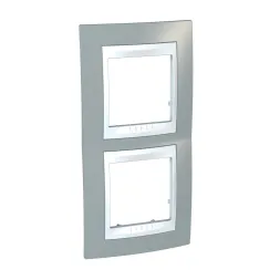Рамка 2-постовая вертикальная Schneider Electric Unica Хамелеон MGU6.004V.865