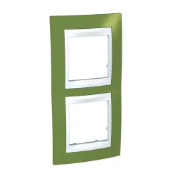 Рамка 2-постовая вертикальная Schneider Electric Unica Хамелеон MGU6.004V.866