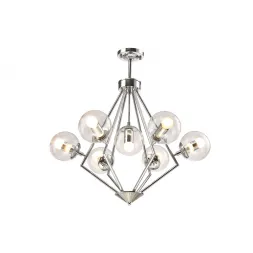 Подвесная люстра Crystal Lux FABRICIO SP7 CHROME/TRANSPARENTE