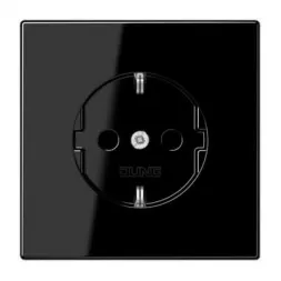 Розетка Schuko 16A 250V Jung LS 990 черная LS1520SW