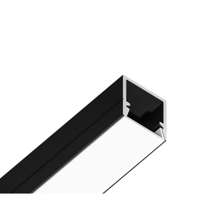 Алюминиевый профиль накладной для светодиодной ленты до 8мм Ambrella Light Illumination GP1650BK