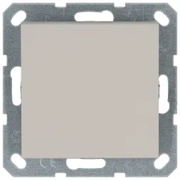 Выключатель одноклавишный перекрестный 10A 250V с накладкой, цвет Тауп Jasmart G3013T