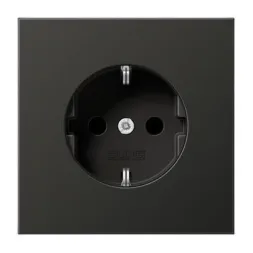 Розетка с заземлением Jung LS 990 антрацит AL1521AN