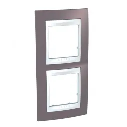 Рамка 2-постовая вертикальная Schneider Electric Unica Хамелеон MGU6.004V.876