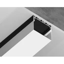 Алюминиевый профиль накладной/подвесной для светодиодной ленты Ambrella Light Illumination GP3070BK