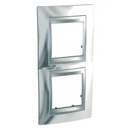 Рамка 2-постовая вертикальная Schneider Electric Unica Top MGU66.004V.010
