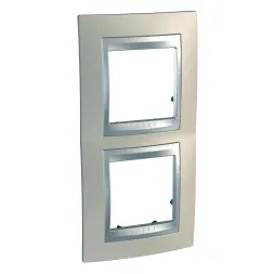 Рамка 2-постовая вертикальная Schneider Electric Unica Top MGU66.004V.095