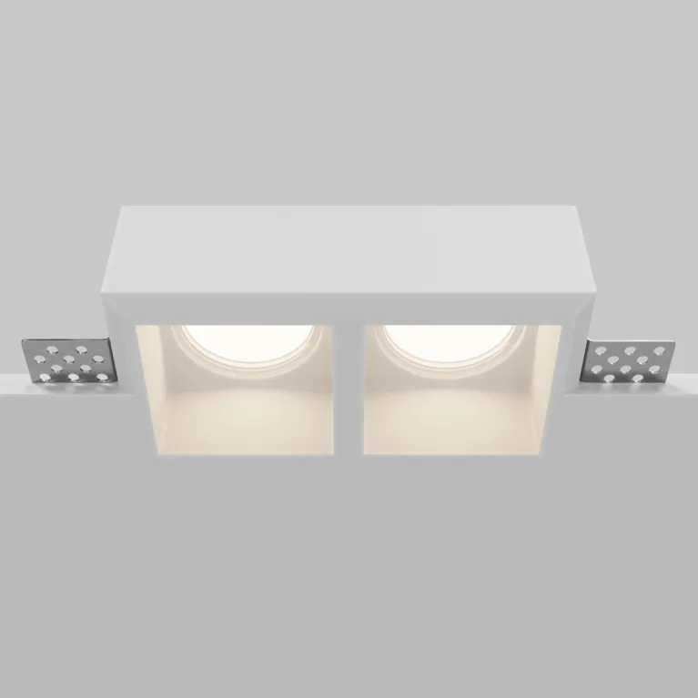 Встраиваемый светильник Maytoni Technical Gyps Modern DL131-GU10-02-W