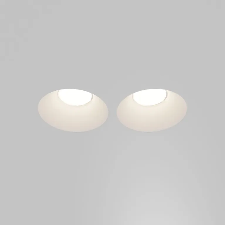 Встраиваемый светильник Maytoni Technical Gyps Modern DL129-GU10-02-W