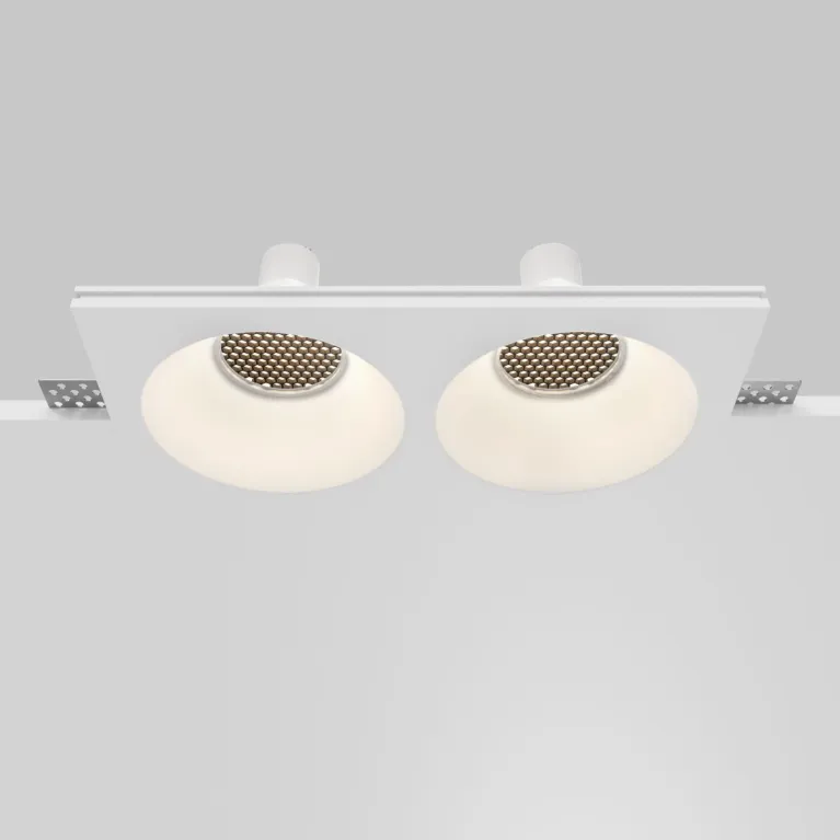 Встраиваемый светильник Maytoni Technical Gyps Modern DL129-GU10-02-W