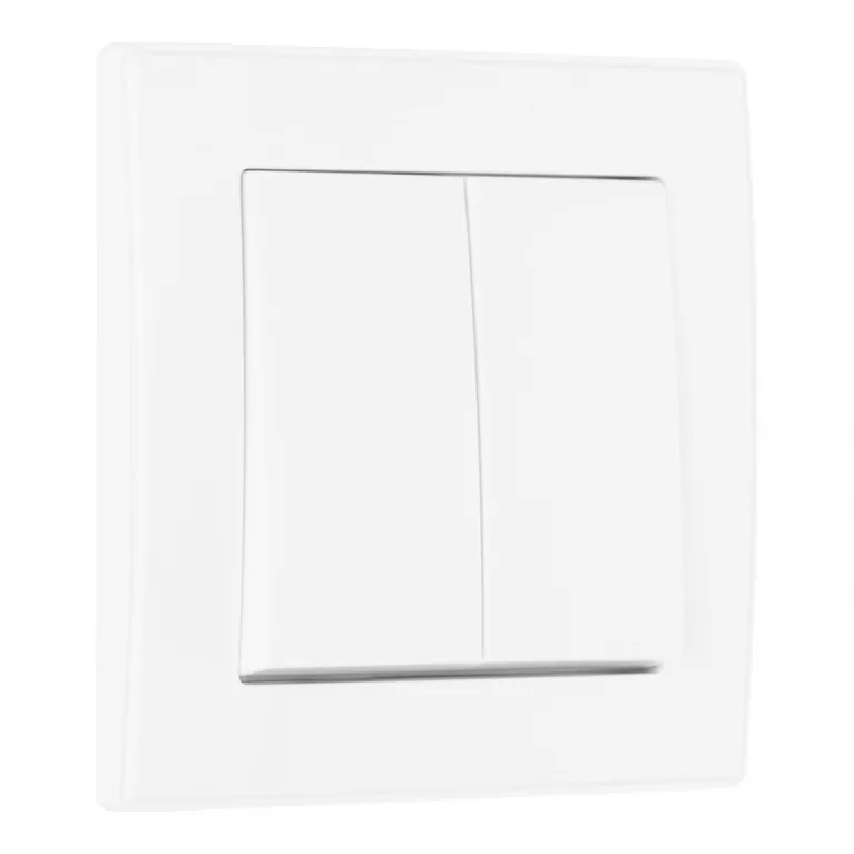 Выключатель двухклавишный Arte Milano SET06-1-30-2 white