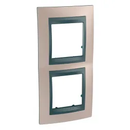 Рамка 2-постовая вертикальная Schneider Electric Unica Top MGU66.004V.296