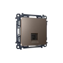 Комплект механизма компьютерной розетки RJ-45(8P8C) CAT6 со шторкой Ambrella Volt Alfa MA642010