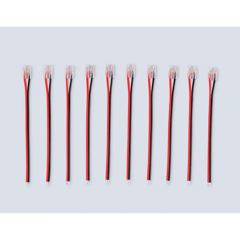 Соединитель гибкий односторонний Ambrella Light COB 12/24V для лент 8/10mm (2 конт.) (10шт.) GS7375