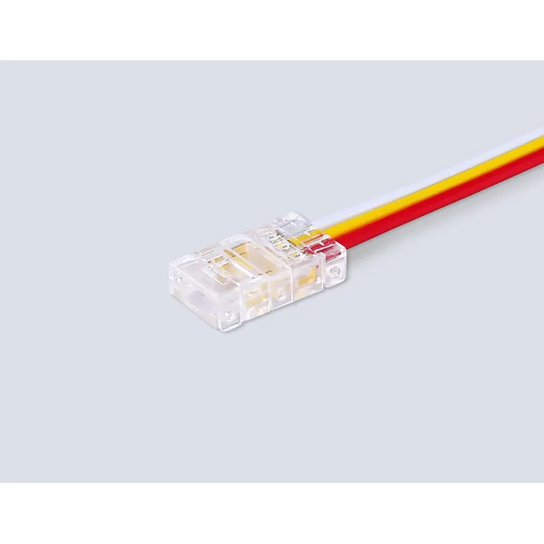 Соединитель гибкий односторонний Ambrella Light COB CCT 12/24V для лент 8mm (3 конт.) (5шт.) GS7406