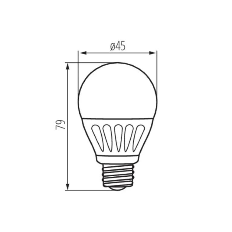 Лампа светодиодная Kanlux Bilo E27 6,5W 3000К 23420