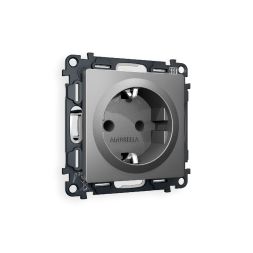 Комплект механизма розетки с/з со шторками Ambrella Volt Alfa MA657010