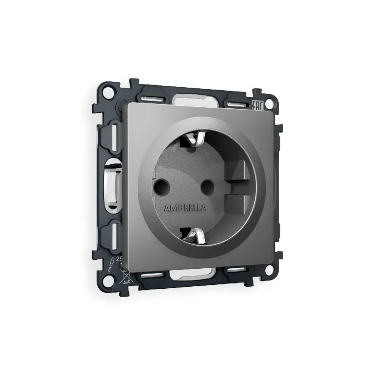 Комплект механизма розетки с/з со шторками Ambrella Volt Alfa MA657010