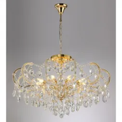 Подвесная люстра Crystal Lux HOLLYWOOD SP-PL10 GOLD D1000